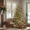 6.5 ft. Pre-Lit Flocked Dunhill® Fir Full Artificial Christmas Tree, Clear Lights
